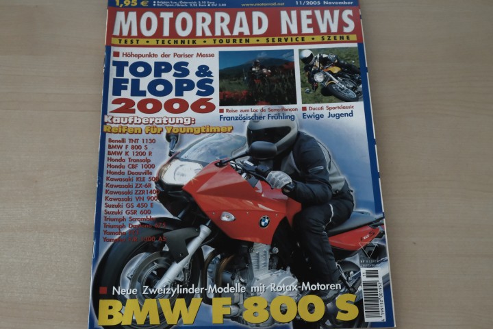 Deckblatt Motorrad News (11/2005)